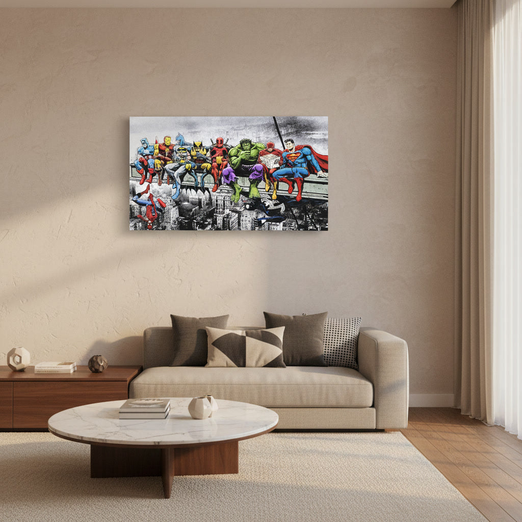 Quadro Avengers Marvel su Tela Canvas – Wall Art Pop Art Pronta da Appendere