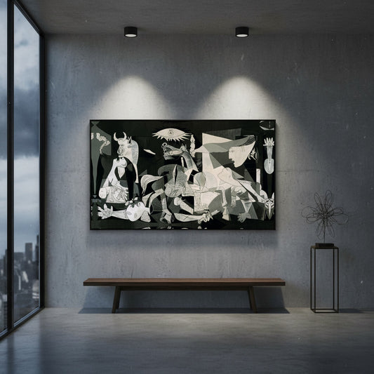 🎨 Quadro Guernica di Picasso – Stampa su Tela Moderna 120x70cm