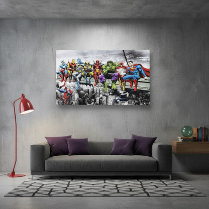 Quadro Avengers Marvel su Tela Canvas – Wall Art Pop Art Pronta da Appendere