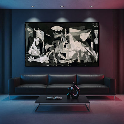 🎨 Quadro Guernica di Picasso – Stampa su Tela Moderna 120x70cm