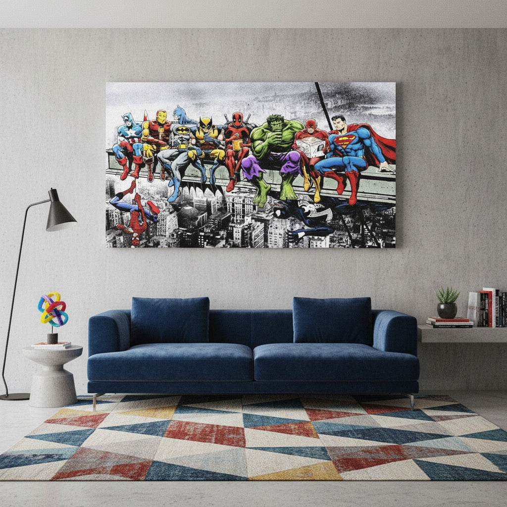 Quadro Avengers Marvel su Tela Canvas – Wall Art Pop Art Pronta da Appendere