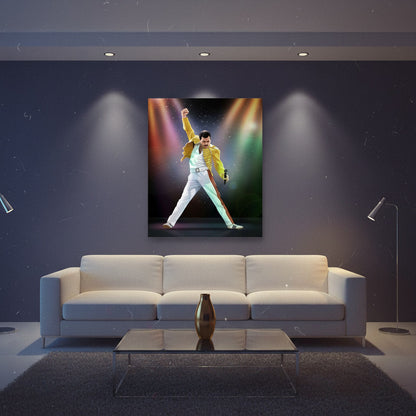 Quadro Freddie Mercury – Icona Pop Art su Tela Moderna