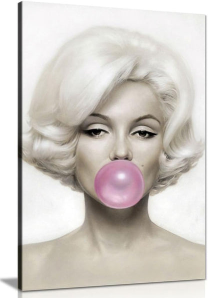 Quadro Marilyn Monroe Labbra Rosse – Stampa su Tela Moderna - VARIANTI