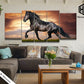 Stampa su tela || Cavallo Frisone || Quadri cavalli