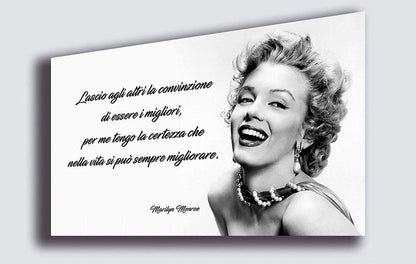 Quadro Marilyn Monroe Labbra Rosse – Stampa su Tela Moderna - VARIANTI