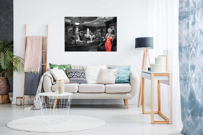 Quadro Marilyn Monroe Labbra Rosse – Stampa su Tela Moderna - VARIANTI