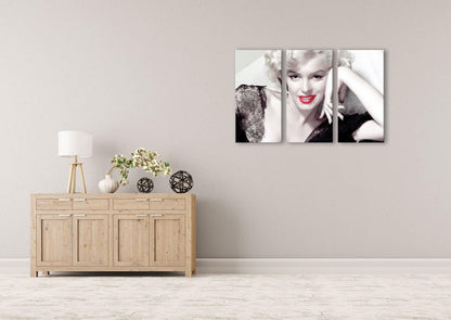Quadro Marilyn Monroe Labbra Rosse – Stampa su Tela Moderna - VARIANTI