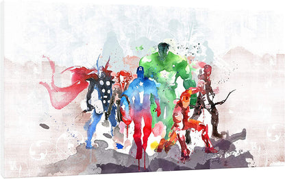 🦸 Quadri Supereroi Marvel Avengers – Stampa su Tela HD Pronta da Appendere