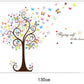 Wandtattoo || Baum || Schmetterlinge und Blumen ||