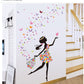 Adesivi murali rimovibili. Adesivi 3D da parete, WALL STICKERS per bambini per camera per soggiorno per sala da pranzo, fata, principessa, luna, fiori e farfalle