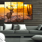 Tableaux modernes || Cerf || Cadre coucher de soleil