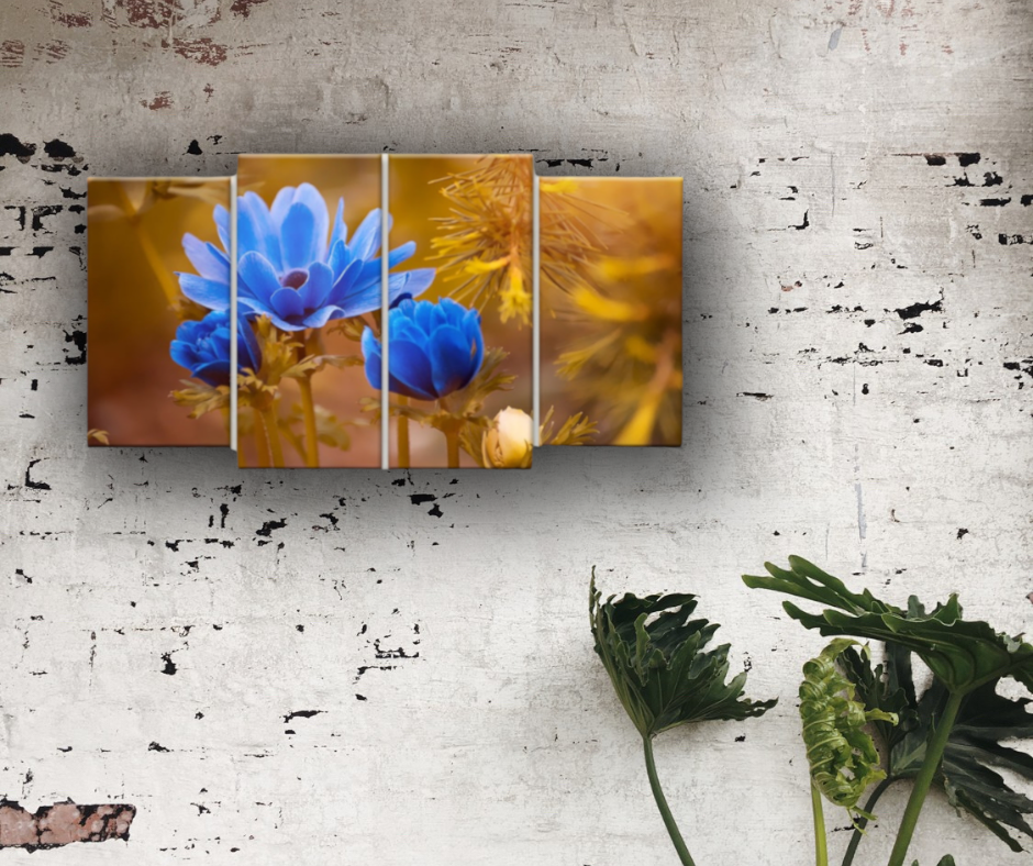 Stampe su tela || Quadro || Fiori Blu || Quadri orchidee