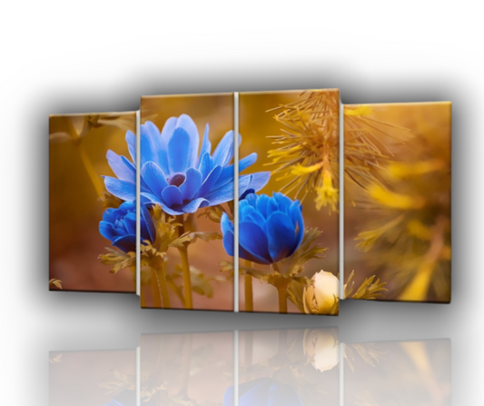 Stampe su tela || Quadro || Fiori Blu || Quadri orchidee