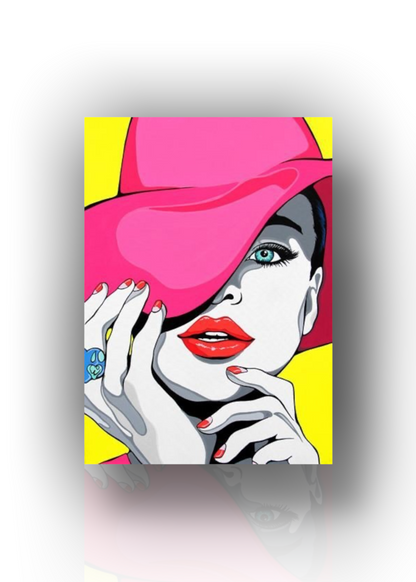 🎨 Quadro Pop Art Astratto – Tela Moderna pop cartoon con Cornice