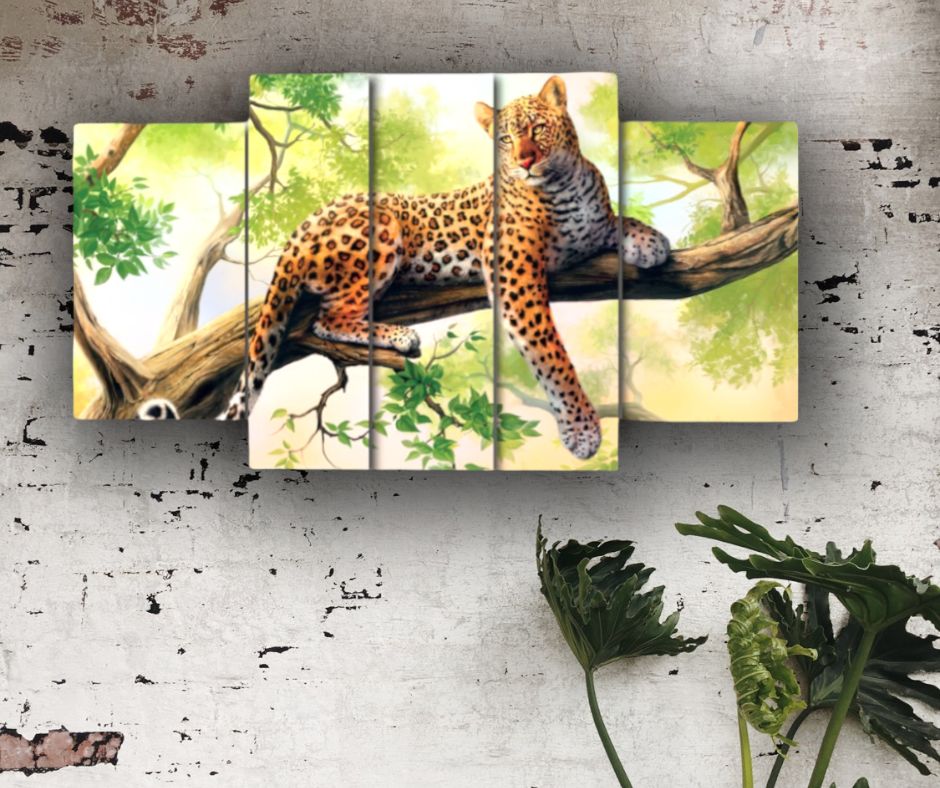 Quadro moderno || Leopardo || animali