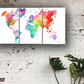 Mappamondo colorato || cartina geografica arcobaleno || Quadri moderni