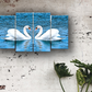 Quadri moderni || Cigni in amore || Quadro Cigno