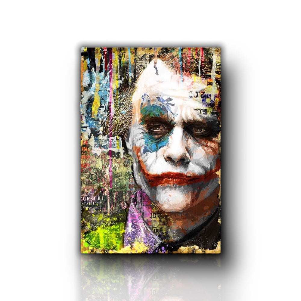 Quadro Joker || tela stampata su telaio || Quadri pronti da appendere || Quadri Pop Art decorazione murale per salotto