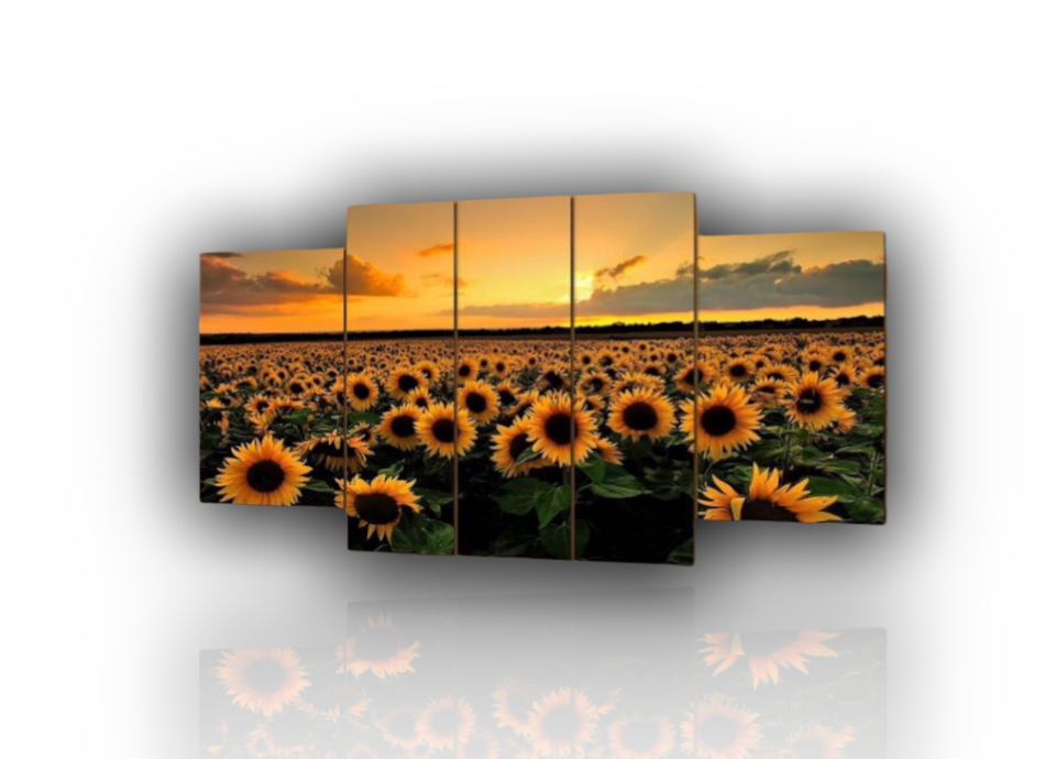 Peinture sur toile || Fleurs || Tournesols || Tableaux modernes