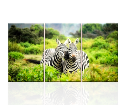 🦓 Quadro Zebre XXL – Eleganza Africana su Tela Moderna