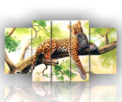 🐆 Quadro Leopardo – Forza Selvaggia e Stile Moderno su Tela