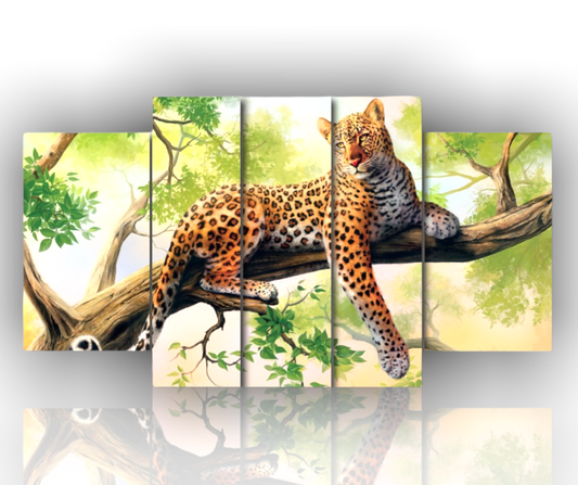 Quadro moderno || Leopardo || animali