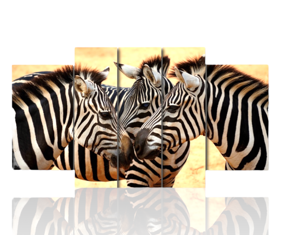 Quadri moderni || Animali || Quadro con Zebre