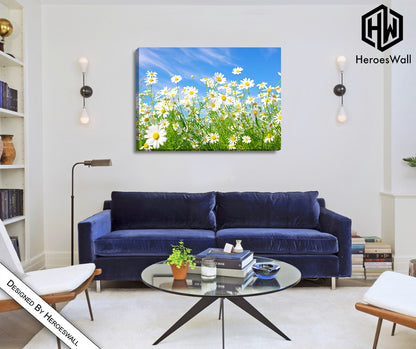 Blumenrahmen || Gänseblümchen || Moderne Gemälde