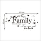 Sticker mural || Écrit || Famille