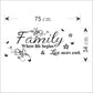 Sticker mural || Écrit || Famille