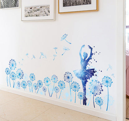 Adesivo murale || Ghiaccio, Fiori, Animali || Albero Frozen