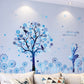 Adesivi murali rimovibili. Adesivi 3D da parete, WALL STICKERS per bambini per camera per soggiorno per sala da pranzo. adesivo murale rimovibile. Animali, albero, fiori e farfalle, principessa frozen