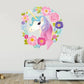 Adesivi murali 3D da parete, ANIMALI, unicorno arcobaleno, WALL STICKERS per bambini per camera per soggiorno per sala da pranzo
