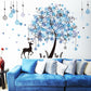 Adesivo murale || Albero, Musica || Fiori e farfalle ||