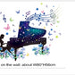 Adesivo murale || Albero, Musica || Fiori e farfalle ||
